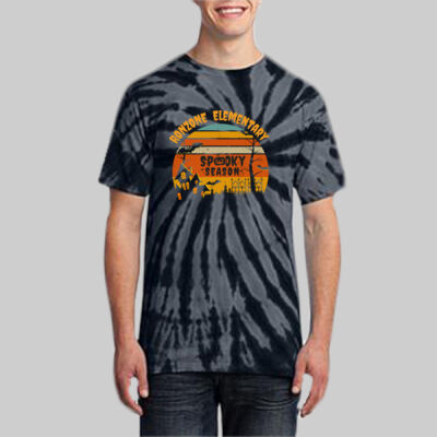 Adult Tie-Dye T-Shirt - Fall - Haunted House  Thumbnail