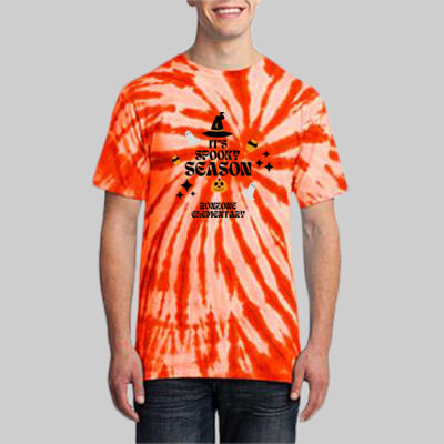 Adult Tie-Dye T-Shirt - Fall - It's Spooky Season Thumbnail