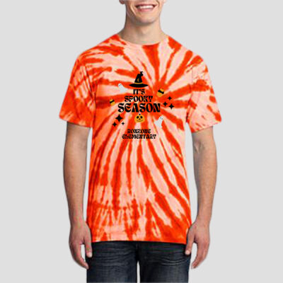 Adult Tie-Dye T-Shirt - Fall - It's Spooky Season Thumbnail