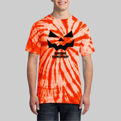 Adult Tie-Dye T-Shirt - Fall - Jack O' Lantern Black Thumbnail