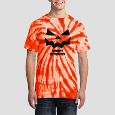 Adult Tie-Dye T-Shirt - Fall - Jack O' Lantern Black Thumbnail