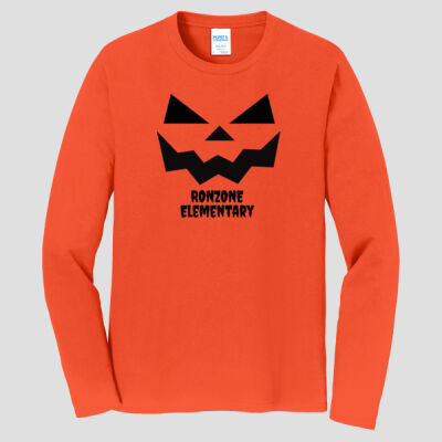 Adult Long Sleeve Shirt - Fall - Jack O' Lantern Black Thumbnail