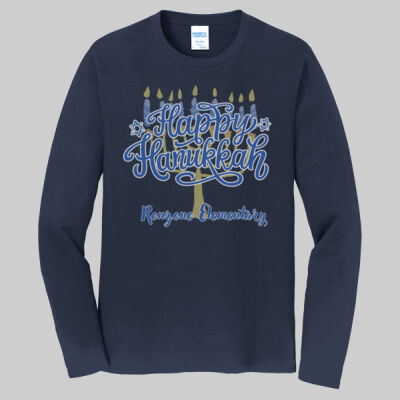 Adult Long Sleeve Shirt - Winter Holidays - Happy Hanukkah Thumbnail