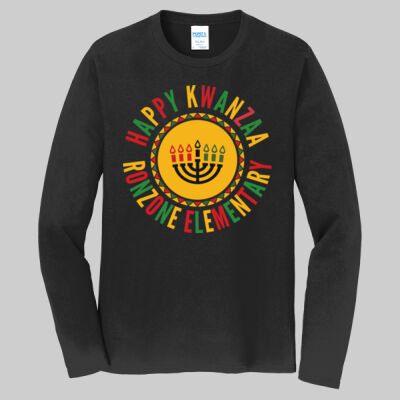 Adult Long Sleeve Shirt - Winter Holidays - Happy Kwanzaa Thumbnail