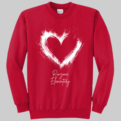 Adult Crewneck - Spring - Valentine's Heart Thumbnail