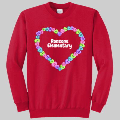 Adult Crewneck - Spring - Candy Hearts Thumbnail